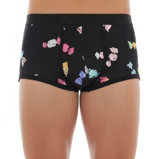 Moschino Colorful Crystal Print Boxer Briefs Black (A13184412-1555) Men