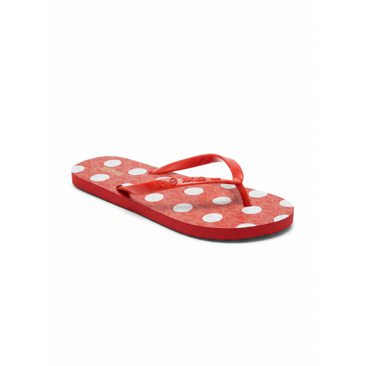 Michael Kors Red Polka Dot Flip Flops (49S5MKFA2B-RED-CLAY) Women