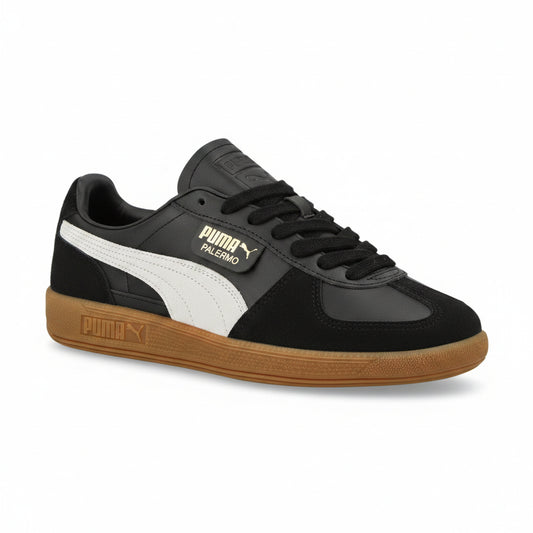 Puma Palermo Leather Black Feather Grey Gum (396464-03), Men