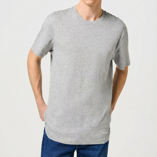 Wrangler Classic Crew Neck Tee Grey Melange (112321465), Men