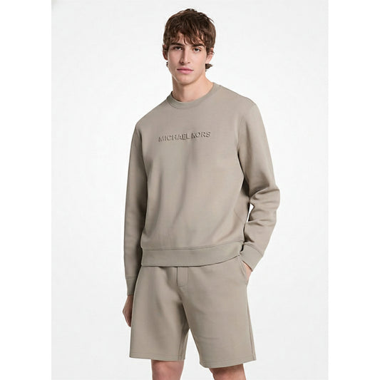 Michael Kors Embossed Logo Sweatsuit Taupe (CF4528J5MF-HEATHER-GREY) Men