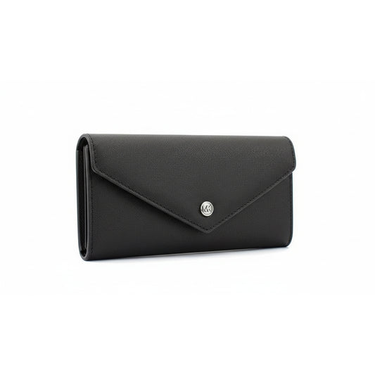 Michael Kors Black Envelope Continental Wallet (35F3STVE7L-BLACK) Women