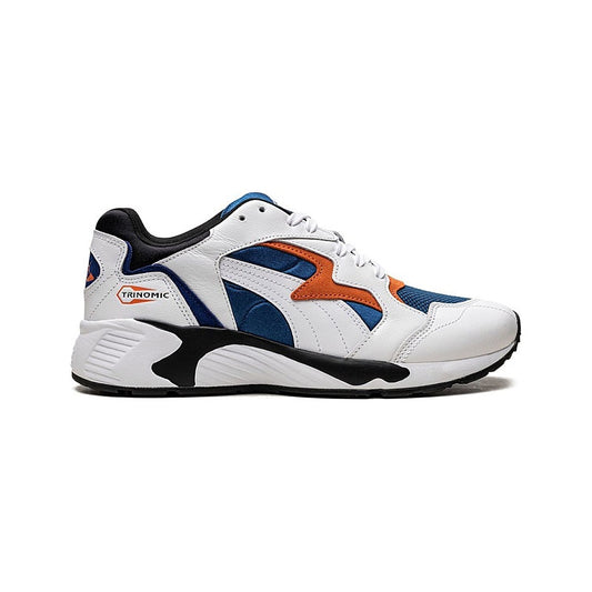 Puma Prevail Trinomic Retro Sneaker White Blue Orange (386569-03), Women