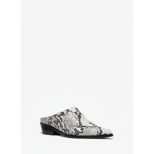 Michael Kors Snake Print Pointed Mule Gray (40S5KAMP1E-ALUMINUM) Women