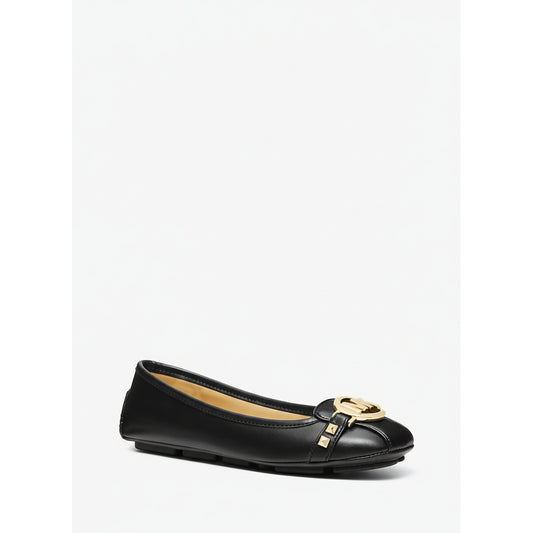 Michael Kors Gold Buckle Ballet Flats Black (49T8FUFR1L-BLACK) Women