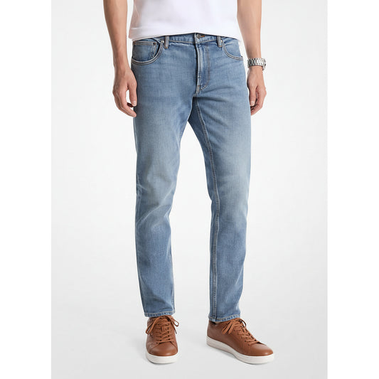 Michael Kors Light Blue Straight Leg Jeans (CF49A5G31X-RINSE) Men