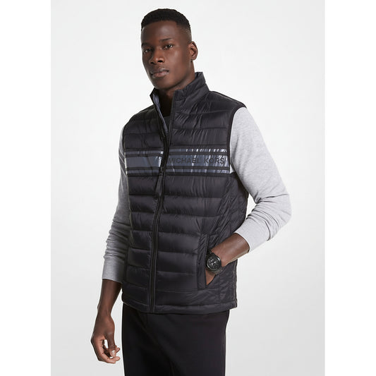 Michael Kors Black Quilted Puffer Vest (MC66553-BLACK) Men
