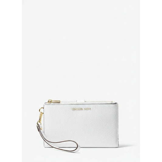 Michael Kors Adele Leather Wristlet Optic White (32T7GAFW4L-OPTIC-WHITE) Women