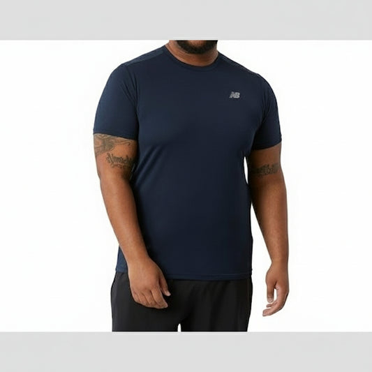 New Balance Core Run Short Sleeve - ECLIPSE (ECL) (MT11205ECL-BLUE) Men