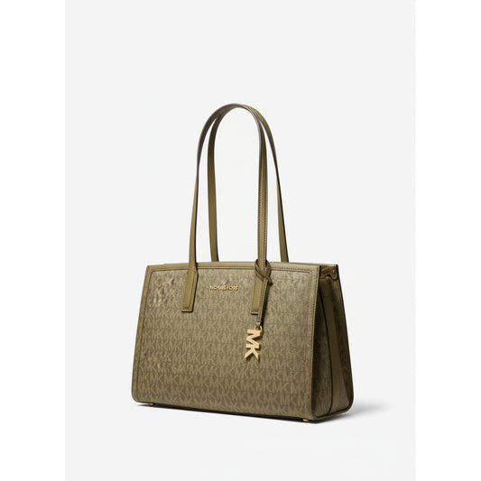 Michael Kors Signature Tote Bag Safari Green (30S5S9IT2V-SAFARI-GREEN) Women
