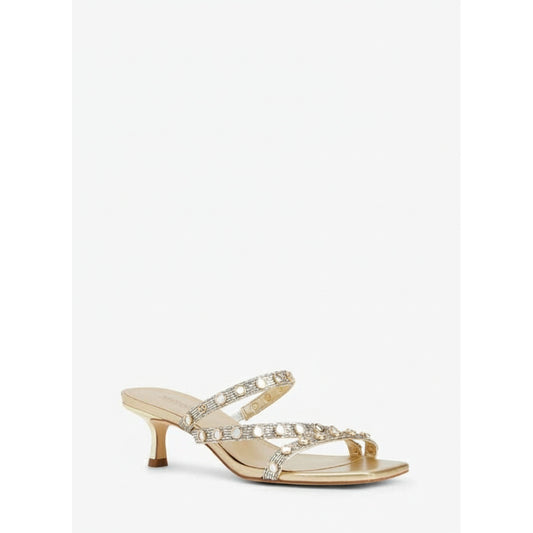 Michael Kors Pearl Embellished Kitten Heel Sandals Gold (40S4CIMS1D-PGOLD-MULTI) Women