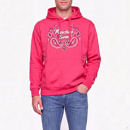 Moschino Swim Logo Hoodie Red (A17109430-0215), Men
