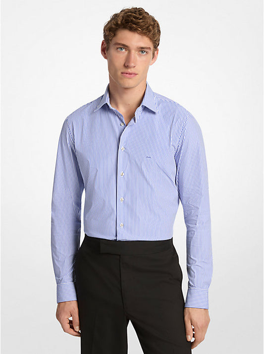 Michael Kors Striped Dress Shirt Blue (JPMK0DS01532-BLUE) Men