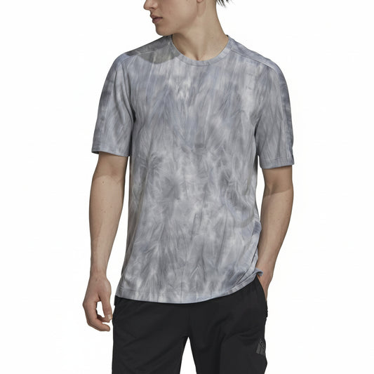 Adidas Short Sleeve T-shirts WO SPRAY TEE (HL8760-SILVER) Men