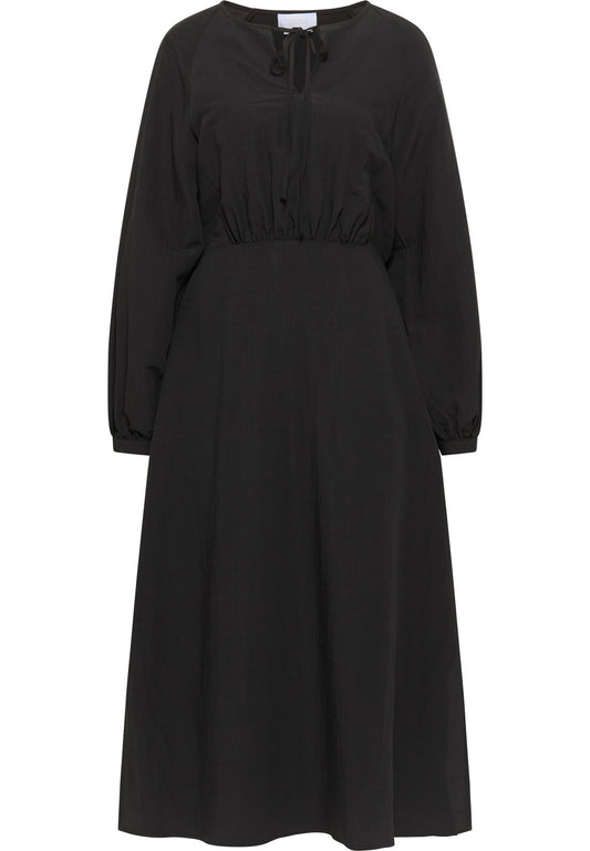 usha Dress langarm maxi Black (1US21C0GG-Q11) Women