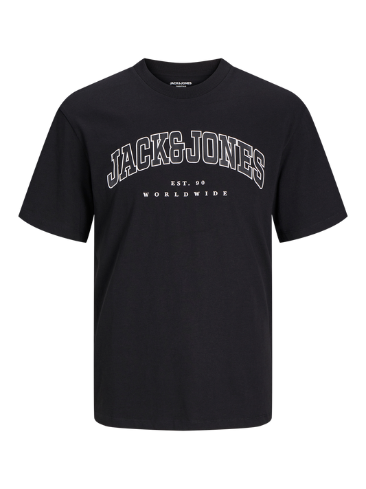 Jack & Jones Essentials JJECALEB VARSITY TEE SS O-NECK NOOS Navy Blazer (12257579-Navy Blazer) Men