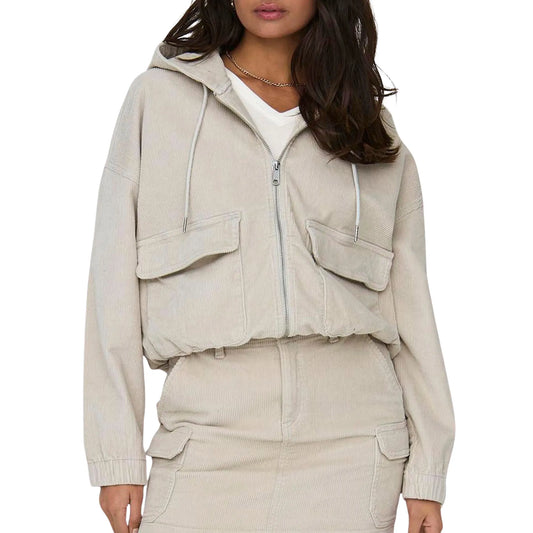 Only Kenzie Cord Jacket (15246274-PUMICESTONE) Women