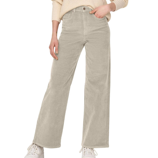 Only Hope Global Wide Cord Pant (15263179-OATMEAL) Women