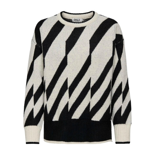 Only Jude Jacquard Knitted Sweater (15327586-BLACK) Women