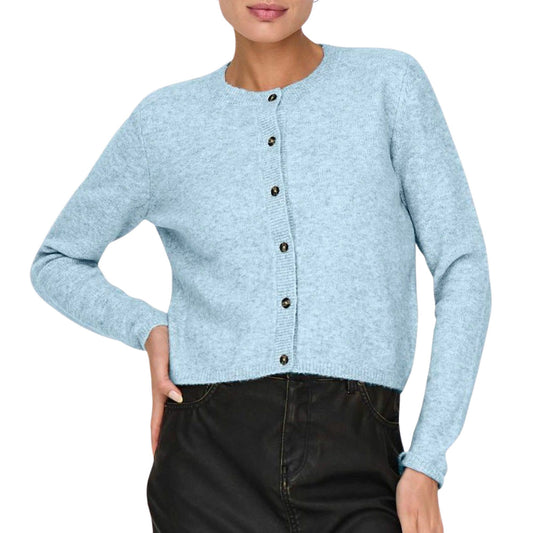 JDY Chloe Life Knit Cardigan Vest (15330581-CASHMEREBLU) Women