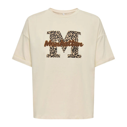 Only Cia Life Foldup Print T-shirt (15366009-BIRCH) Women