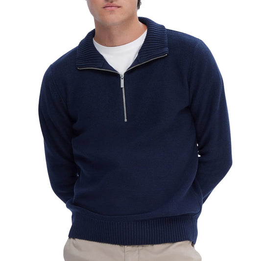 Selected Haxel Knit Half Zip Pullover (16092550-SKYCAPTAIN) Men