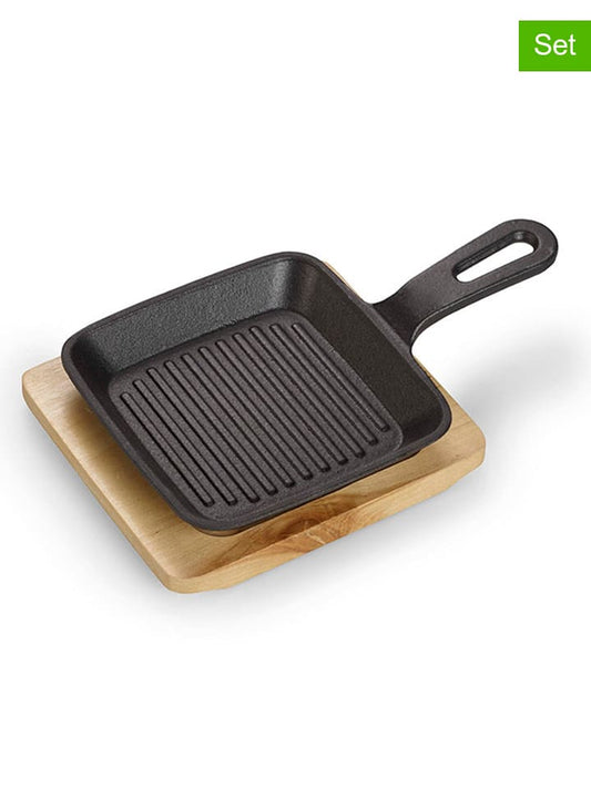 Echtwerk 2-Piece Set: Serving Pan Black / Light Brown Unisex
