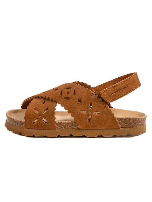 BABUNKERS Family Leather Sandals Light Brown Kids