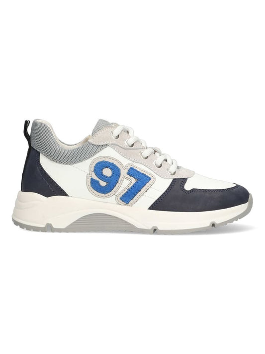 Vingino Leather Sneaker White / Black Kids