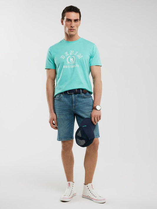 BIG STAR Shirt Turquoise Men