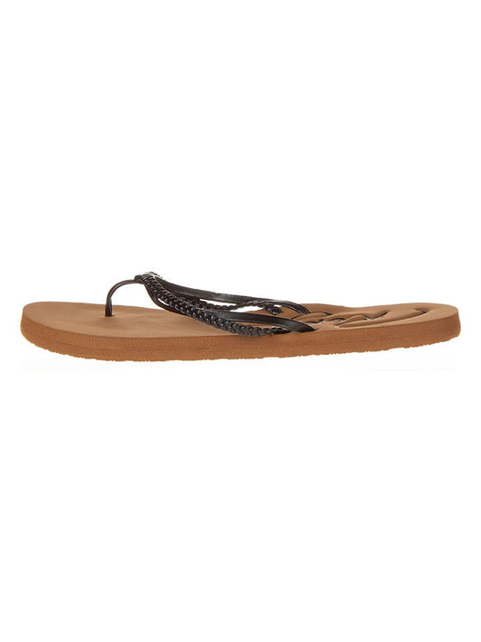 Roxy Flip Flops Black / Light Brown Women