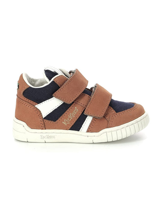Kickers Sneaker "Wincky Vel" Light Brown Kids
