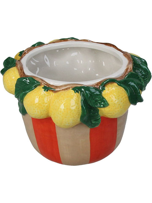 Kersten Vase ''Lemon'' Yellow / Beige / Red (H)13 x Ø 19,5 cm Unisex