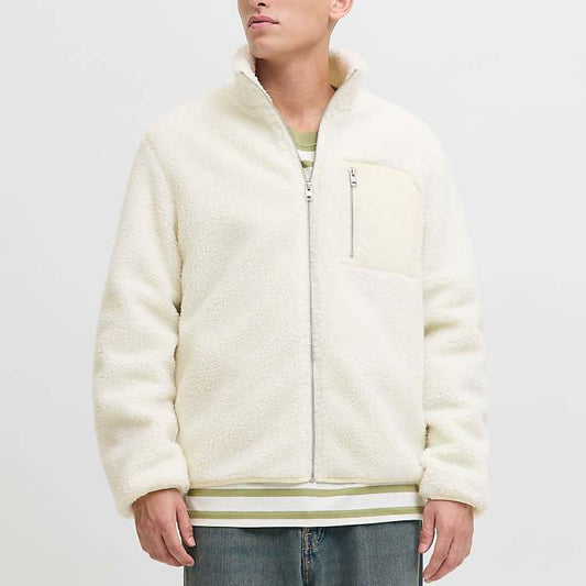 Jack & Jones JJDAYTONA TEDDY JACKET LN Cloud Dancer (12294729-Cloud Dancer) Men