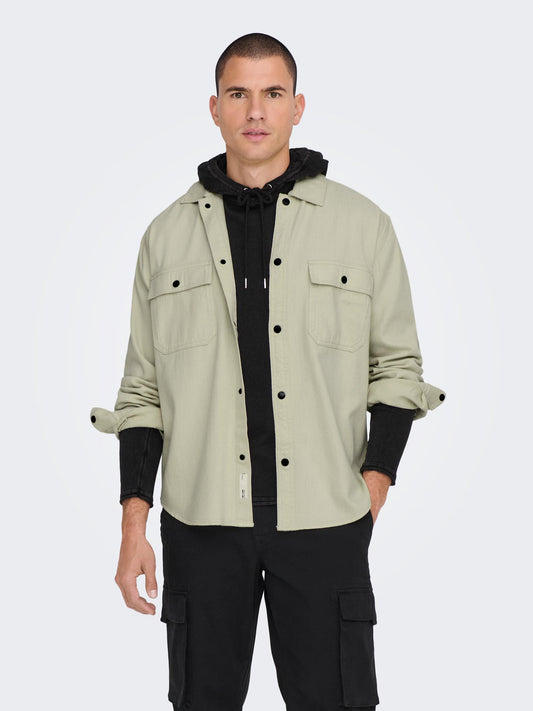 Only & Sons Team Overshirt Grey (22024711-3576286) Men
