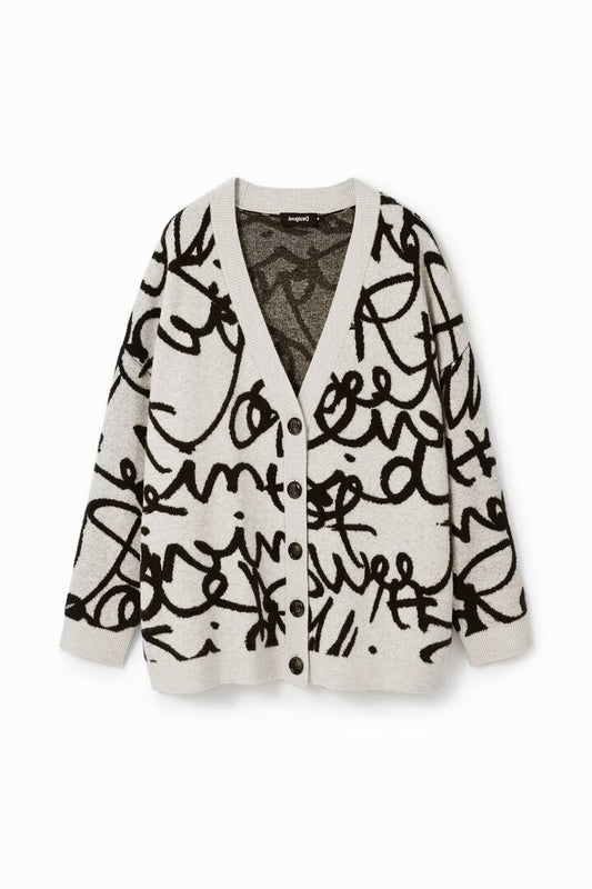 Desigual Jumper Lettering Raw (23WWJF40_1001) Women