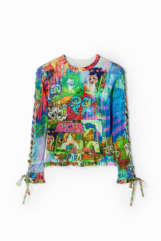 Desigual Jumper Gatitos Tutti Fruti (23WWJF91_9019) Women