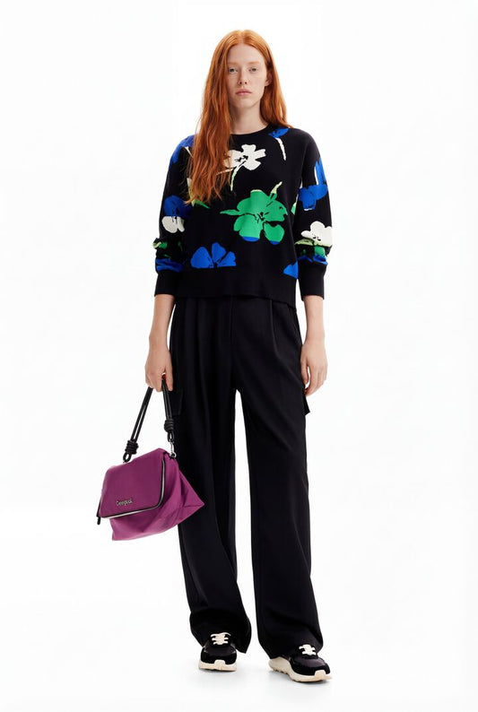 Desigual Jumper Bloques Black (23WWJF94_2000) Women