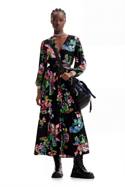 Desigual Dress Poppy- Lacroix Black (23WWVW75_2000) Women