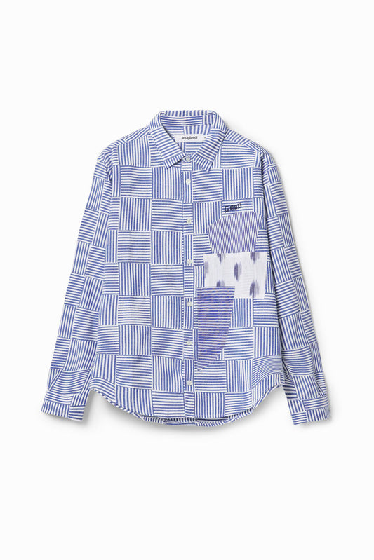 Desigual Shirt Louis Blue Plomo (24SMCW21_5028) Men