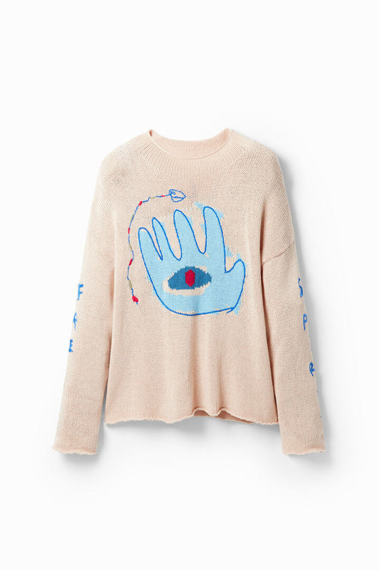 Desigual Jumper Pol Beige (24SMJF07_6008) Men