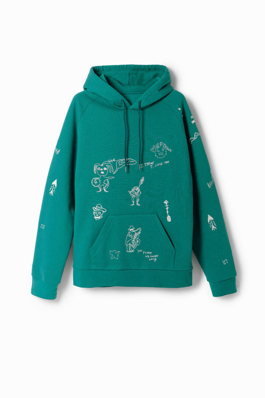 Desigual Sweatshirt Cooper Green Napoles (24SMSK13_4044) Men