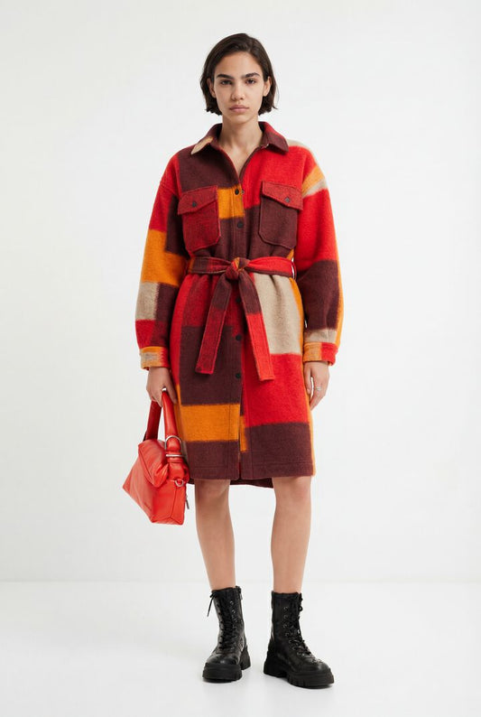 Desigual Coat Helsinki Persimon Orange (24SWEWX8_7065) Women