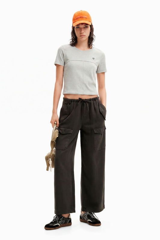 Desigual Trousers Noel Dark Grey (24SWPW05_2006) Women