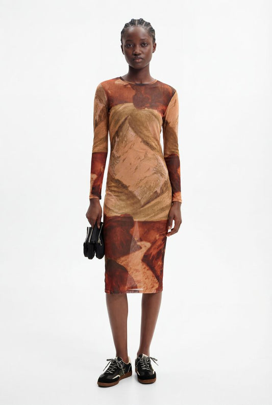 Desigual Dress Noelia Brown (24SWVF01_6000) Women