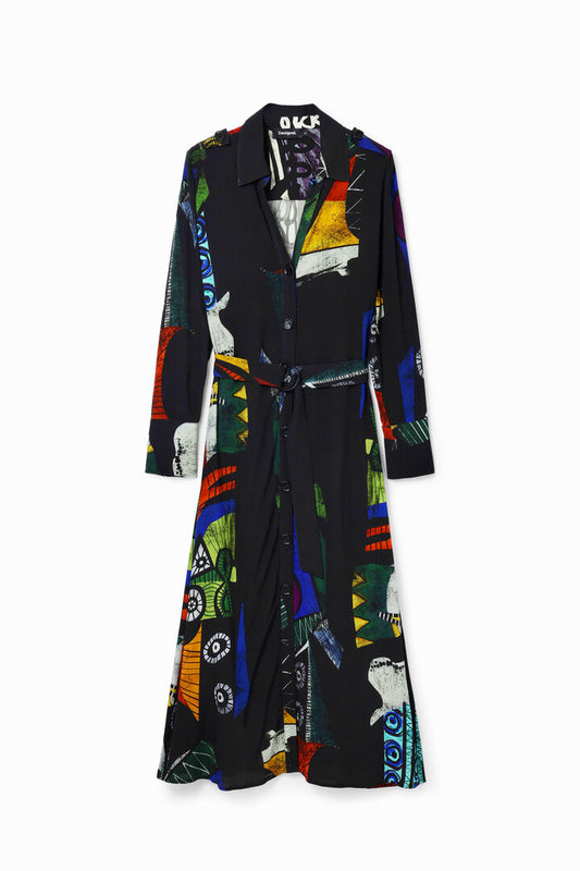 Desigual Dress Dream Lacroix Black (24SWVW72_2000) Women