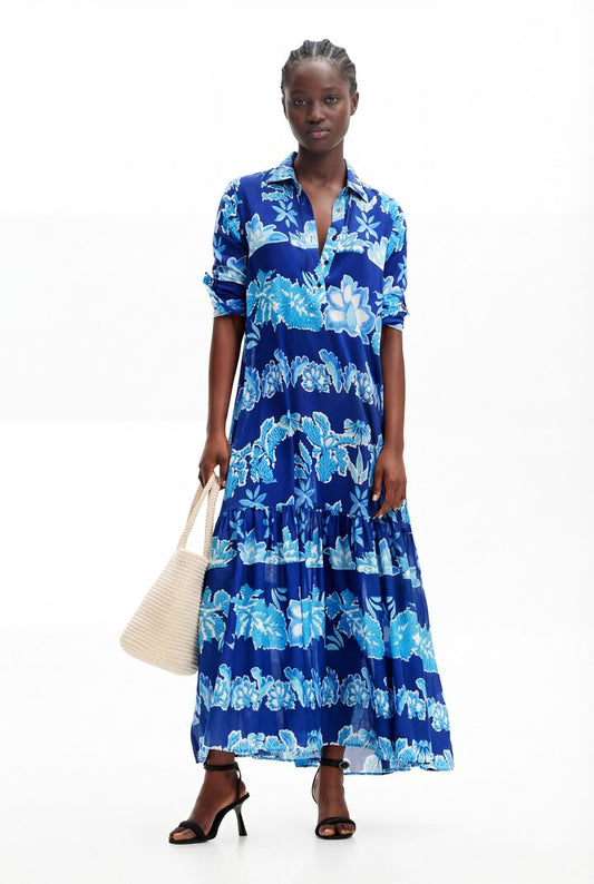 Desigual Dress Mediterrane Midnight Blue (24SWVWA2_5052) Women