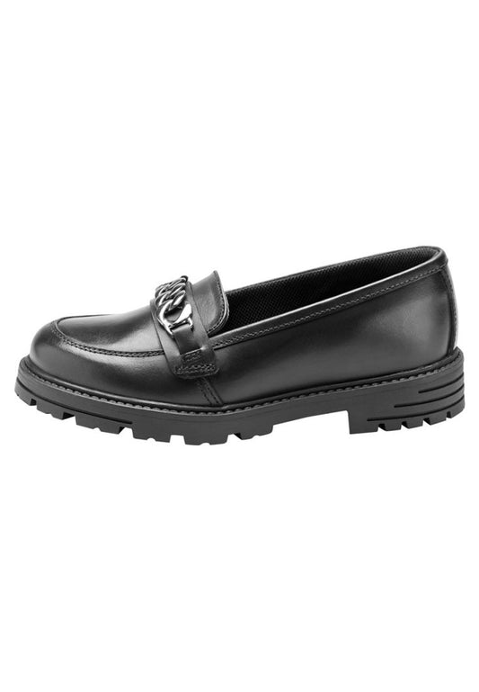 Next Black Trim Loafers (Older) Mottled Black (NX313B01R-Q11) Kids