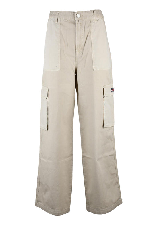 TOMMY JEANS trousers ivory (254164-1051) Women