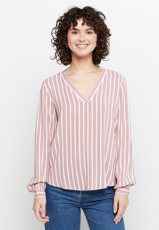 JDY NICO L/S V-NECK TOP WVN LO (ZZO1W8V20-G01) Women